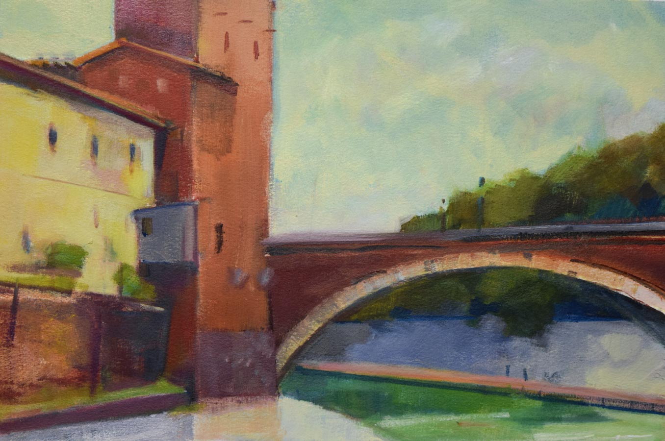 Bridge over the Tiber by Molly Preston